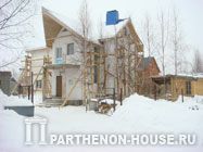 Зимние работы в доме из пеноблоков